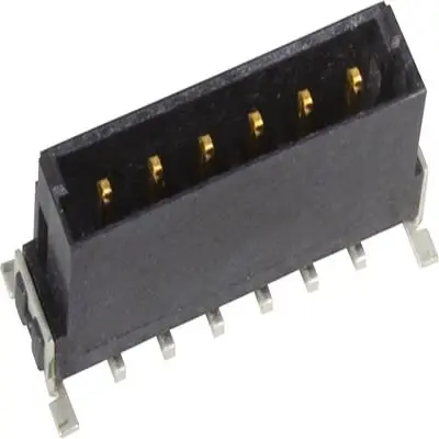 Produktfoto 1 von HARTING Har Flex Stiftleiste Gerade, 6-polig / 1-reihig, Raster 2.54 mm Raster Oberfläche, Motherboard-zu-Tochterkarte,