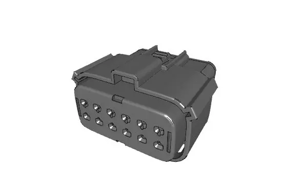 Produktfoto 1 von Molex 19418 Serie Steckverbindergehäuse, Buchse, Gerade, 22 to 18 AWG, 12-polig, Steckverbindergehäuse