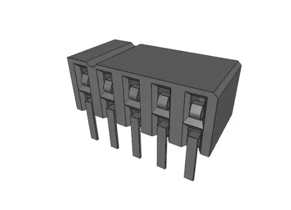 Produktfoto 1 von Molex 87264 Leiterplattenleiste gewinkelt, 10-polig / 2-reihig, Raster 2 mm SMD, Platine-Platine, Ummantelt
