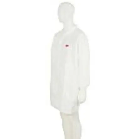 Produktfoto 1 von 3M Einwegartikel Unisex Laborkittel, Polypropylen Weiß, Größe 3XL
