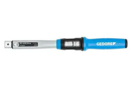 Produktfoto 1 von Gedore 9 x 12 mm Drehmomentschlüssel Rechteckig 20 to 100 Nm, Länge 378mm, ±3 %