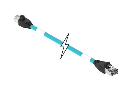 Produktfoto 1 von Molex 84702 Cat5e konfektioniertes Sensorkabel, 1 m, Schwarz, Blau, A RJ45 Stecker, B RJ45 Stecker, Thermoplastisches