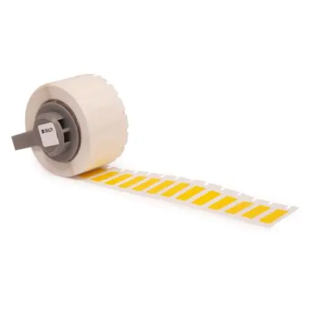 Produktfoto 1 von Brady Etikett B. 17 mm für M710 750 Pro Rolle auf Weiß 6 mm Gelb Polyester