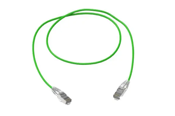 Produktfoto 1 von HellermannTyton Connectivity RJ45SPC6A Patchkabel, 8 m, Grün, Aussen ø #REF! Außen-ø