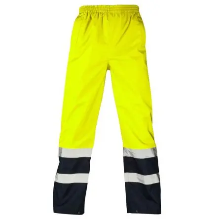Supertouch HV Two Tone Unisex Arbeitshose, Polyurethan Marine, Gelb 3XL, W48 to 50 in x 79cm