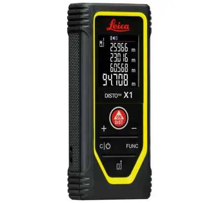 Produktfoto 1 von Leica 1017807 LCD Laser Entfernungsmesser, 2, 7'000, 635 nm, 1.5 mm, 2 x AAA