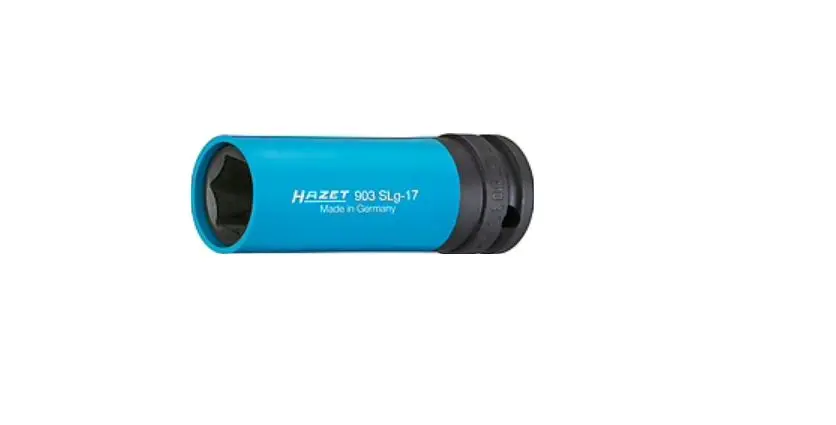 Produktfoto 1 von HAZET 1/2 in, 17 mm Sechskant Satz Schlagsteckschlüssel Kunststoff, 87 mm