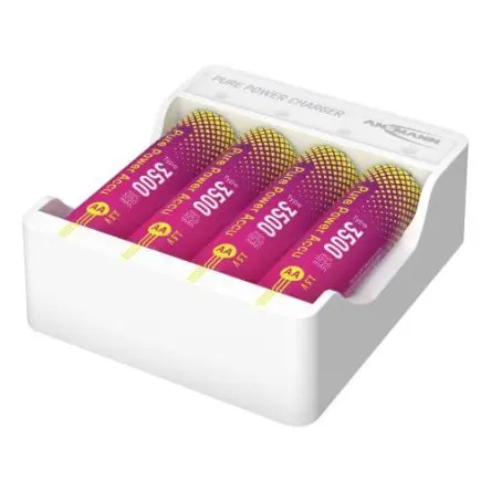 Produktfoto 1 von Ansmann 1001-0183-520 Pure Power Akkuladegerät, 1.5V Li-Ion/600 mA 2 x AAA 4 Micro-USB B