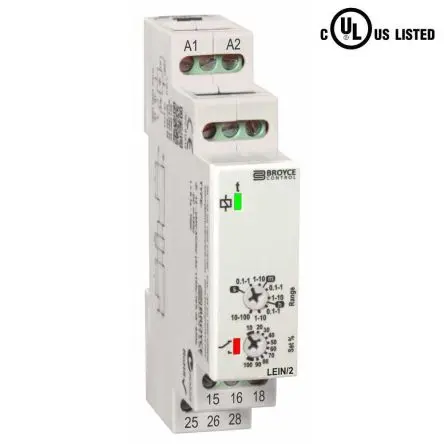 Produktfoto 1 von Broyce Control LEIN Erdschlussrelais, Panel 12 to 230 V ac/dc 230V, 2 Kont. 1, 2-poliger Umschalter