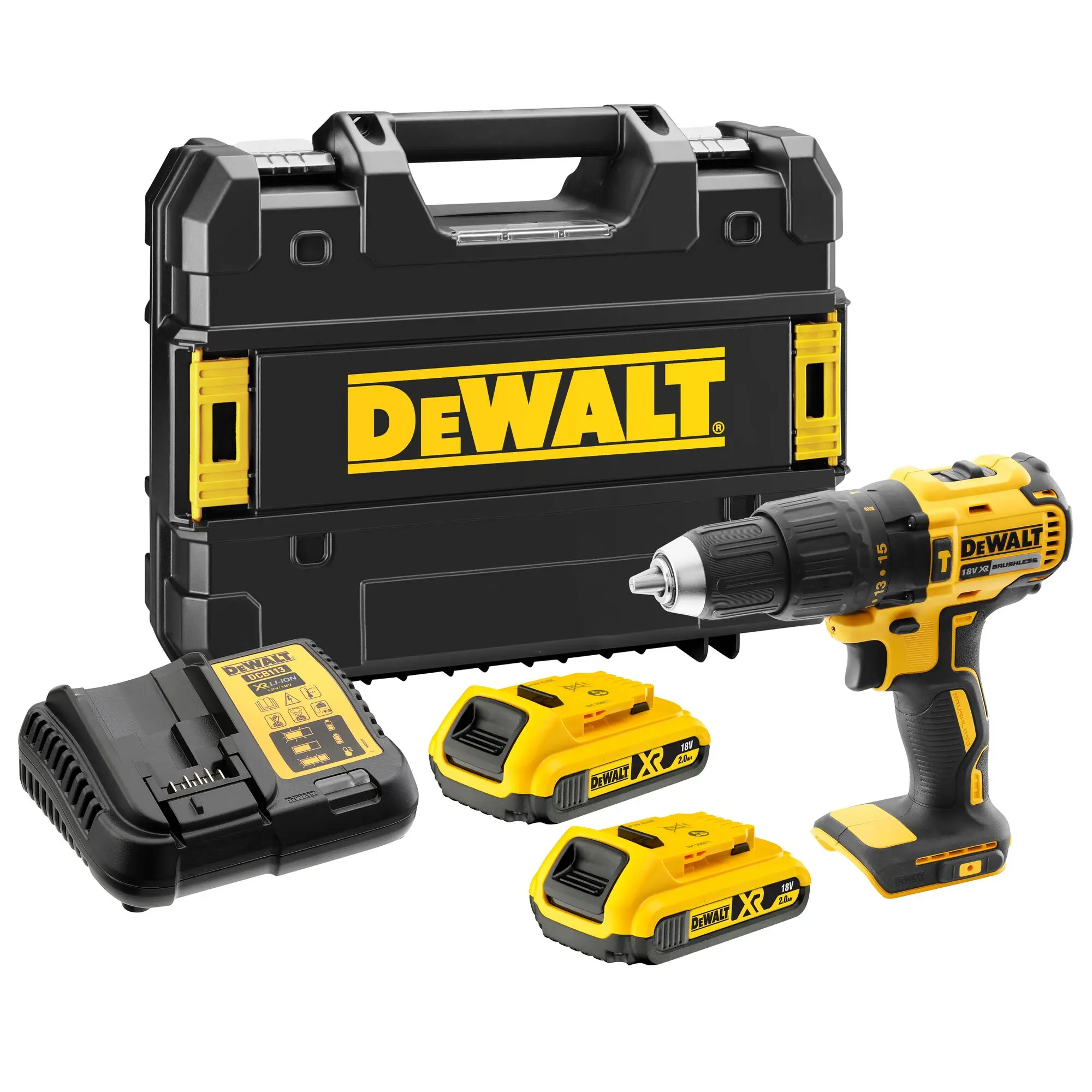 Produktfoto 1 von DeWALT DCD Schnurlos Schnellwechsel 18V Bürstenlos 1.5 to 13 mm 340 W
