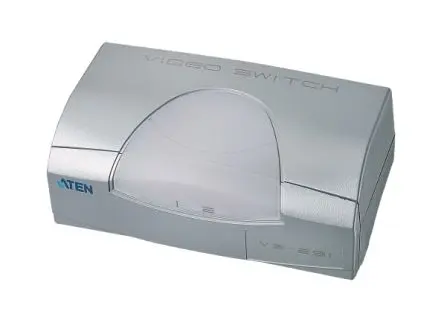 Produktfoto 1 von Aten Videosplitter und -umschalter HDB 15 2-Port Schalter, 1920 x 1440 2 Videoeingänge 1 Videoausgänge