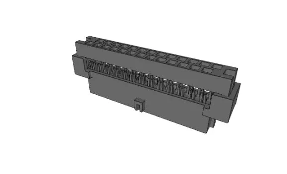 Produktfoto 1 von Molex 87568 Steckverbindergehäuse Buchse, Gerade, 26-polig Kabel / 2-reihig, Raster 2 mm