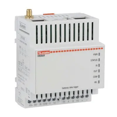 Produktfoto 1 von Lovato Datenlogger Strom, Spannung Datenprotokolliergerät, Ethernet, LTE, RS485, -20 °C 3-Kanal → 60 °C