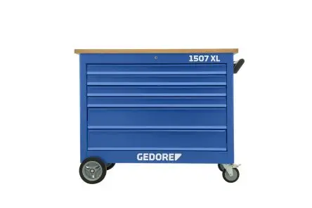 Produktfoto 1 von Gedore Stahlblech Mobile Werkbank L. 1200 mm B. 675mm H. 985 mm, Traglast 1000kg