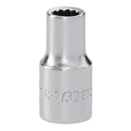 Facom 1/4 in 12-Kant Buchse SW 1/4 in 12-Kant x 22mm
