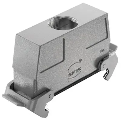 Produktfoto 1 von HARTING Han B Gehäuse Doppelter Hebel 2, Kabel L32B Kupplungsgehäuse, IP65