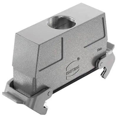 Produktfoto 1 von HARTING Han B Gehäuse Doppelter Hebel 2, Kabel L32B Kupplungsgehäuse, IP65