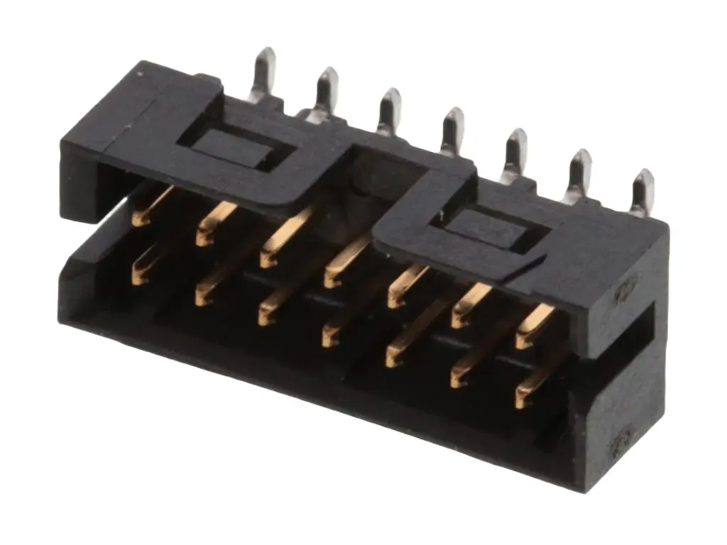 Produktfoto 1 von Molex 87832 Leiterplattenleiste Vertikal, 14-polig / 2-reihig, Raster 2 mm SMD, Kabel-Platine, Ummantelt