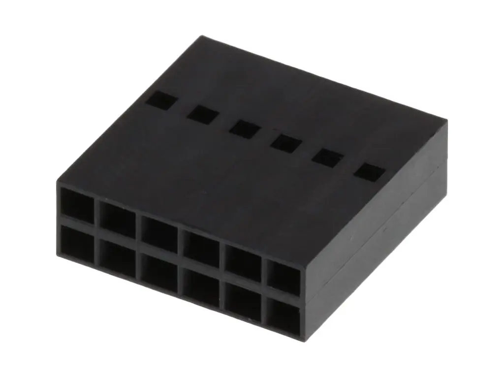 Produktfoto 1 von Molex 90143 Buchse Steckverbindergehäuse 2.54 mm, 12-polig / 2-reihig Gerade