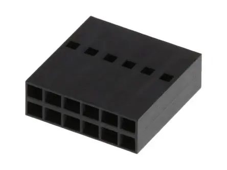 Produktfoto 1 von Molex 90143 Buchse Steckverbindergehäuse 2.54 mm, 12-polig / 2-reihig Gerade