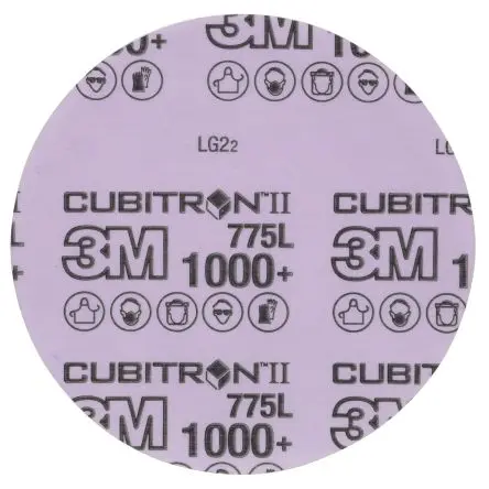 Produktfoto 1 von 3M 775L Präzisionsgeformtes Keramikkorn Folienscheibe Scheibe Ø 152.4 mm, Korngröße 1000+ 1000+ 250 per case