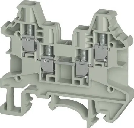 Produktfoto 1 von Wieland Anschlussklemmenblock DIN-Schiene Grau, 4mm², 800V Schraubbefestigung