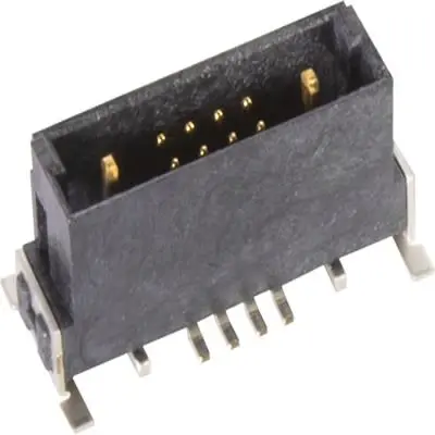 Produktfoto 1 von HARTING Har Flex Stiftleiste Gerade, 10-polig / 2-reihig, Raster 2.54 mm Raster Oberfläche, Motherboard-zu-Tochterkarte,