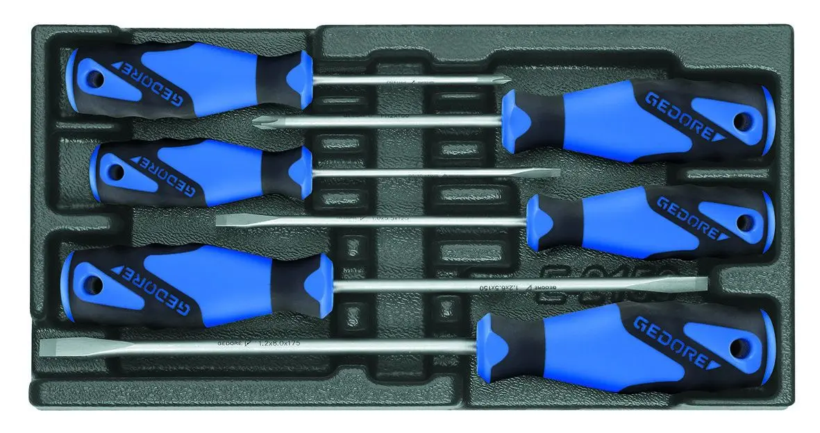 Produktfoto 1 von Gedore Standard-Schraubendrehersatz, 1-teilig Phillips