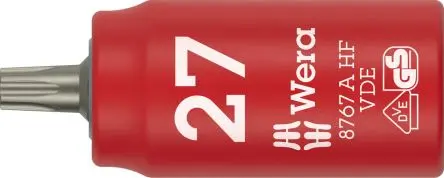 Produktfoto 1 von Wera 1/4 in TX 27 Bit-Steckschlüssel, Innensechsrund, 1-teilig, 46mm
