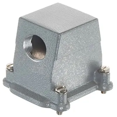 Produktfoto 1 von HARTING Han HP Haube Schraubbefestigung, Kabel 6B Haube, IP66, IP68, IP69, IPx9K