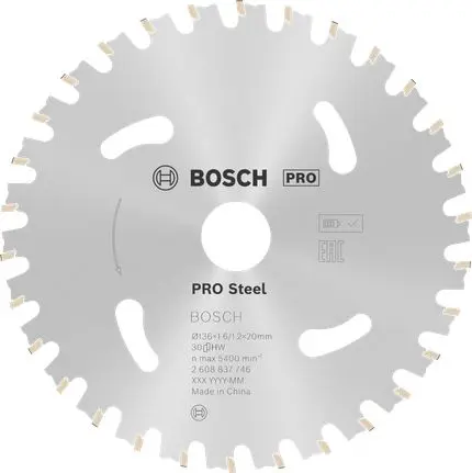 Produktfoto 1 von Bosch 30 Hartmetall Stahl Sägeblatt, Ø 136 mm 1