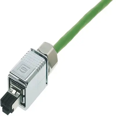 Produktfoto 1 von HARTING Push Pull - V4 Buchse Cat.5 RJ45-Steckverbinder, 1-Port 4-polig 360°-Schirmung Kabel