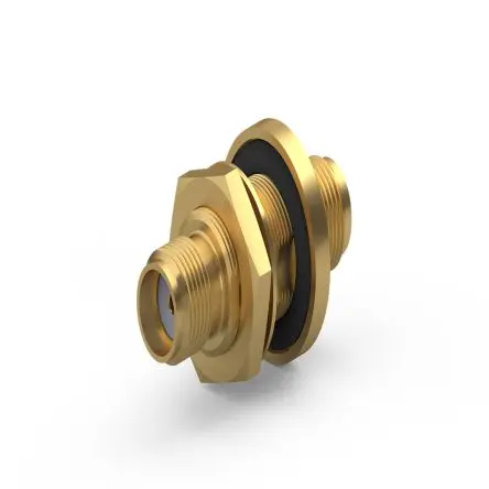 Produktfoto 1 von Huber+Suhner Koaxadapter, 50 Ω, Axial, 18GHz Buchse Buchse, Koaxial SMA