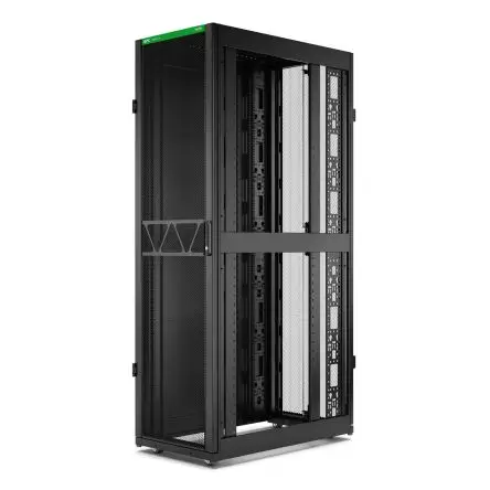 Produktfoto 1 von APC Serie NetShelter SX Gehäuse, 45 U, Stahl, Ges H. 2124 mm, Schwarz 1070 mm, 133.84 kg, 4-beinig 600 mm