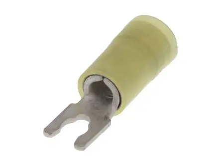 Produktfoto 1 von Molex 19115 Gelb Isoliert Spaten B. 6.35mm, 5-6 Nylon 12 AWG 10 AWG