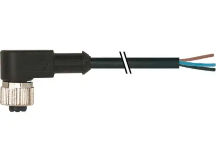 Produktfoto 1 von Baumer CAM Kabel, 3-adrig x 0.34 mm² Ungeschirmt Schwarz, 500 cm, Polyurethan