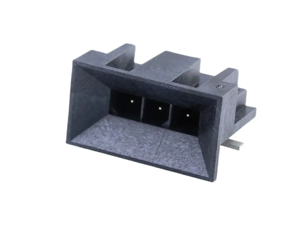 Produktfoto 1 von Molex 46622 Leiterplattenleiste gewinkelt, 3-polig / 1-reihig, Raster 3 mm SMD, Kabel-Platine, Ummantelt