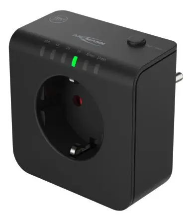 Produktfoto 1 von Ansmann 1260 Digital Zeitschaltuhr zum Einstecken 6-Programme 230V Stecker H. 71 mm T. 71.60 mm