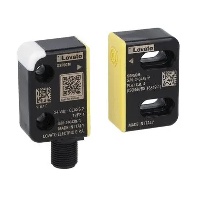 Produktfoto 1 von Lovato SSF5 RFID Berührungsloser Sicherheitsschalter 24V dc aus Polyamid, mit RFID-Kodierung