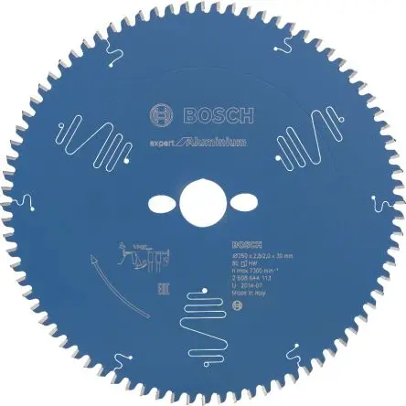 Produktfoto 1 von Bosch 80 Hartmetall Aluminium Kreissägeblatt, Ø 260 mm 1