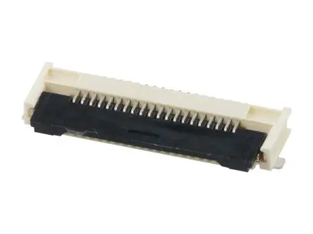 Produktfoto 1 von Molex FD19, Oberfläche Gerade Anschluss, 20-polig, Raster 0.50 mm, Presssitz