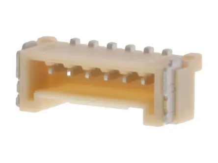 Produktfoto 1 von Molex 504195 Leiterplattenleiste Vertikal, 6-polig / 1-reihig, Raster 1.25 mm Raster Oberfläche, Kabel-Platine,