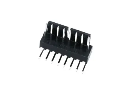 Molex 171857 Leiterplattenleiste gewinkelt, 8-polig / 1-reihig, Raster 2.54 mm Raster Durchsteckmontage, Kabel-Platine,