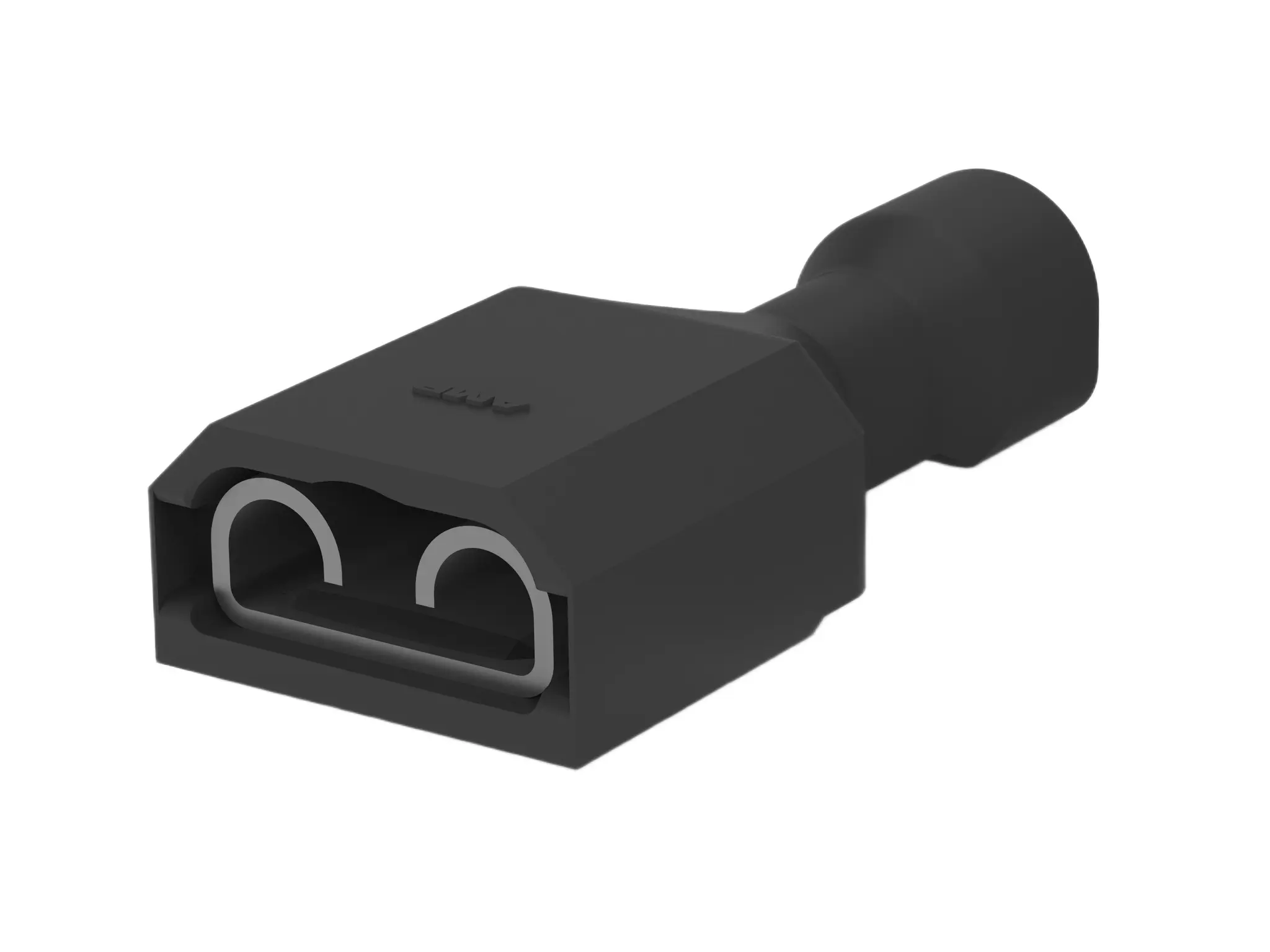 Produktfoto 1 von TE Connectivity Ultra-Fast 250 Schwarz Isoliert Schnellkupplungs-Crimpanschluss Nylon, min. 0.32 mm², max. 0.82 mm² 22