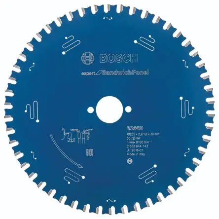 Produktfoto 1 von Bosch 50 Hartmetall Sandwich-Paneel Sägeblatt, Ø 235 mm 1