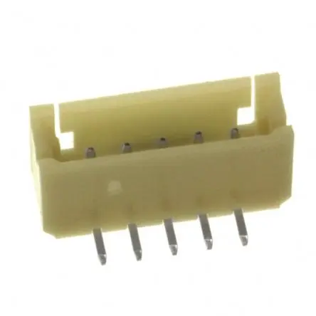 Produktfoto 1 von Molex 55460 Leiterplattenleiste Vertikal, 5-polig / 1-reihig, Raster 2 mm Raster Oberfläche, Kabel-Platine, Ummantelt