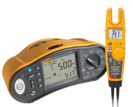 Produktfoto 1 von Fluke FLK-1664FC Multifunktionsprüfgerät Hochstrom Erdungswiderstandsmessung Automatischer FI Test Drahtlos Ohne