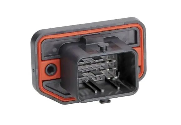 Produktfoto 1 von Molex 64334 Leiterplattenleiste gewinkelt, 32-polig / 4-reihig, Raster 2.5 mm Lot, Kabel-Platine, Ummantelt