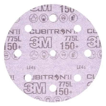 Produktfoto 1 von 3M 775L Präzisionsgeformtes Keramikkorn Folienscheibe Scheibe Ø 127 mm, Korngröße 150+ 150+ 250 per case