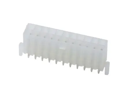 Molex 5566 Stiftsockel Vertikal, 22-polig / 2-reihig, Raster 4.2 mm Raster Leiterplattenmontage, Leistung,